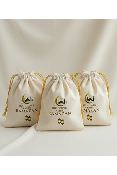 Dört Beceri Dükkân Ham Bez Ramazan Konseptli Kese/Hediye Kesesi/ Bayram Kesesi