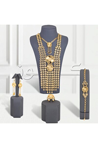 Generic طقم زهره الاحقوان بديل الذهب