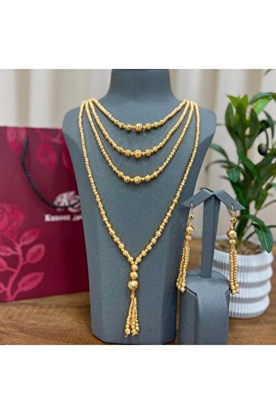 Generic عقد سبحة ثلاث دور بديل الذهب