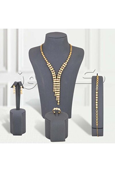 Generic طقم الشومية زركون بديل الذهب