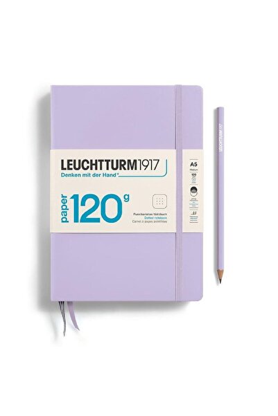 Leuchtturm1917 Leuchttrum 1917 إصدار ورق فاخر 120 جم/م² غلاف صلب، A5، منقط با...