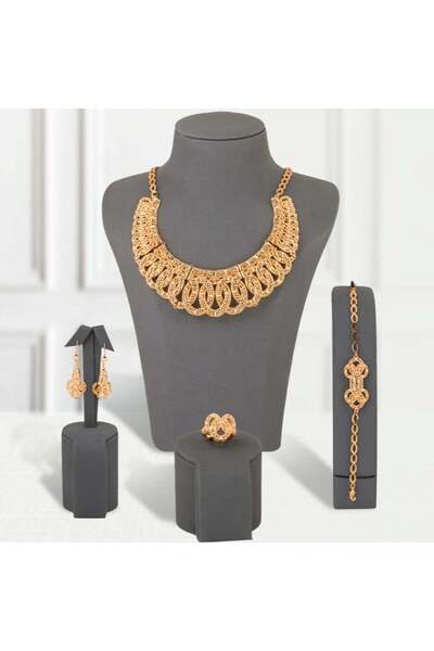 Generic طقم بديل الذهب الملكة الذهبي لايسبب الحساسيه