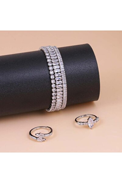 Generic تنسيقات اساور التنس الفضية