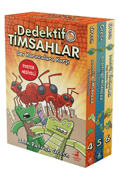 OLİMPOS ÇOCUK Dedektif Timsahlar 3 Kitaplık Kutulu Set (4-5-6) / / 8785451416069