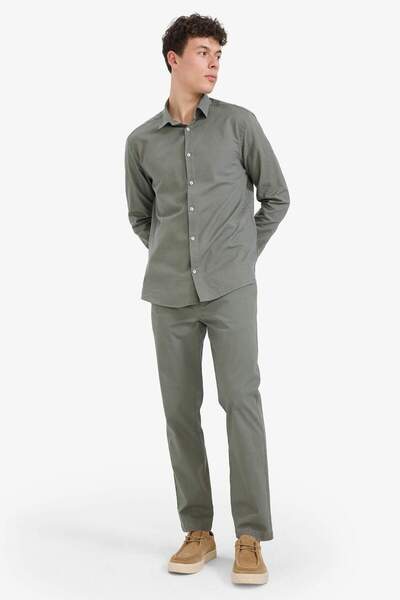 DeFacto Regular Fit Regular Cut Pocketed Straight Leg Chino Trousers D7349Ax25Au