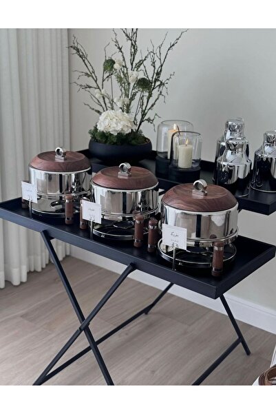 Generic Gift presentation table, 2 shelves, black, 100*37