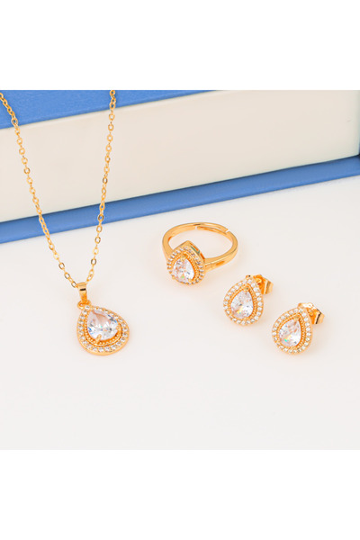 Generic طقم دمعة الألماس لايسبب الحساسيه