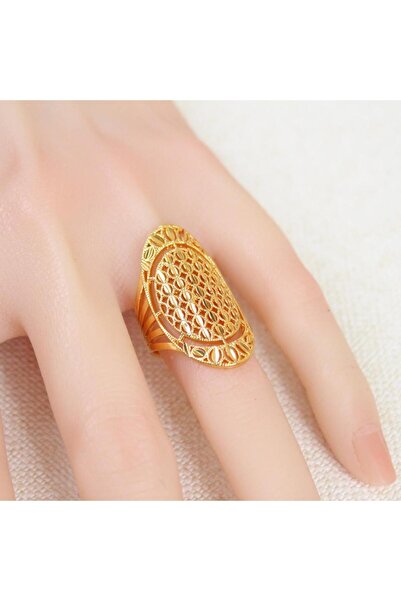 Generic خاتم بديل الذهب رُقي الأرابيسك لايسبب الحساسيه - مقاس يأتي الخاتم مفت...