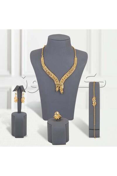 Generic طقم السنبلة المزدوج بديل الذهب