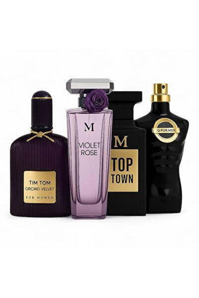 Montage Brands Set of perfumes for women and men 4 x 100 ml long-lasting - fl...