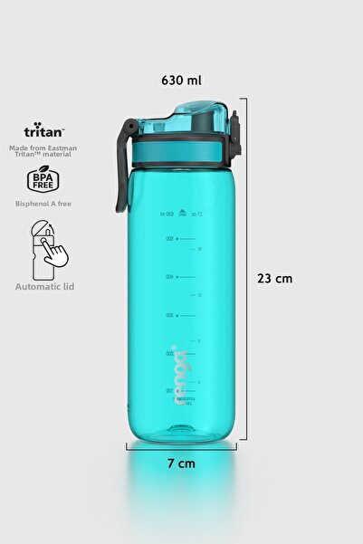 Renga قارورة مياه رايبو-إكس سعة 630 مل من مادة التريتان بنمط مقياس 912161 بال...