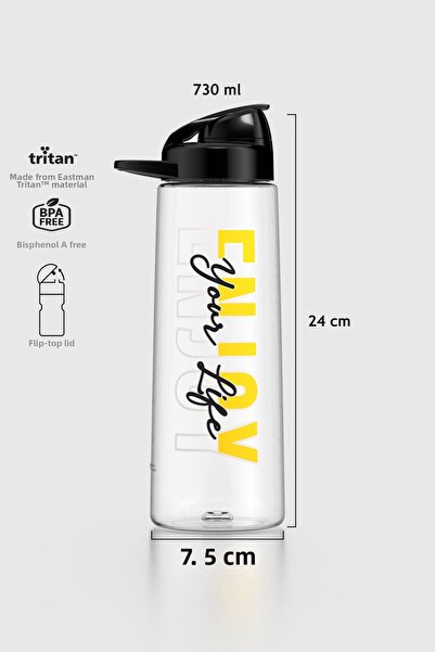 Renga ليديا إنجوي ديسن 730 مل زجاجة تريتان 912035 أسود