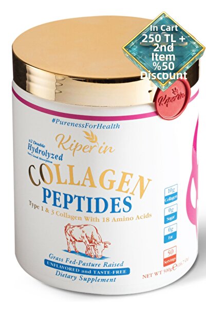 Kiperin 100% Pure And Natural High Bioactive Double Hydrolyzed Collagen Dieta...