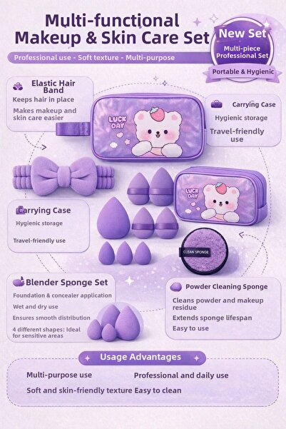 ONNA PROFESSIONAL Multifunctional Makeup & Skin Care Set