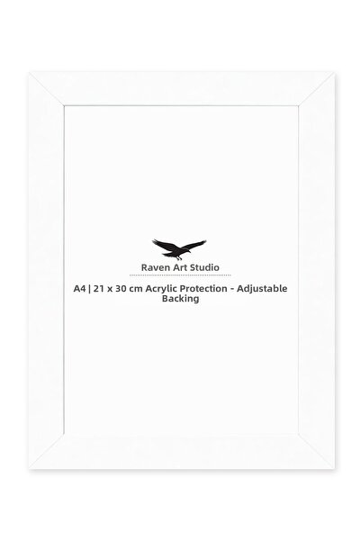 Raven Art Studio Modern A4-21X30Cm White Picture Photo Document Poster Paperw...