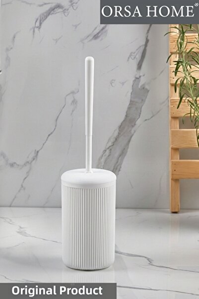 ORSA HOME Βούρτσα τουαλέτας με μοτίβο λευκής γραμμής 291