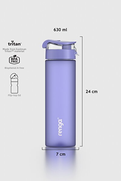 Renga Atlas 630 ml Matte Tritan Flask 912113 Purple