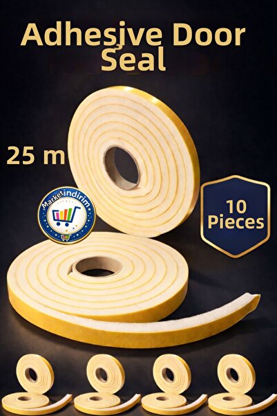 nistabolje 10 bucăți bandă adezivă pentru uși, burete de izolare fonică și te...