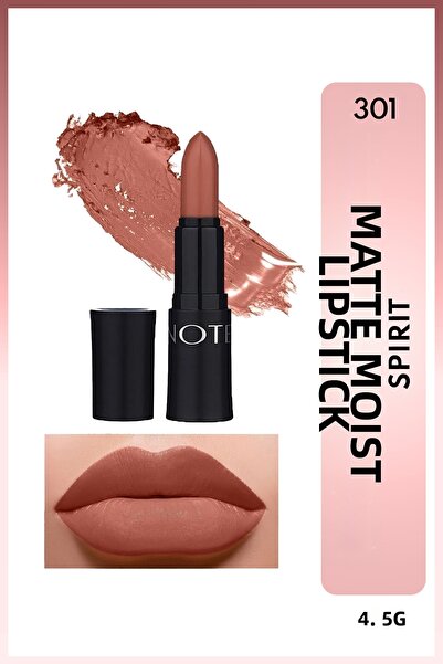 NOTE Mattemoist Lipstick Matte Finish Lipstick 301 Spirit - Nude