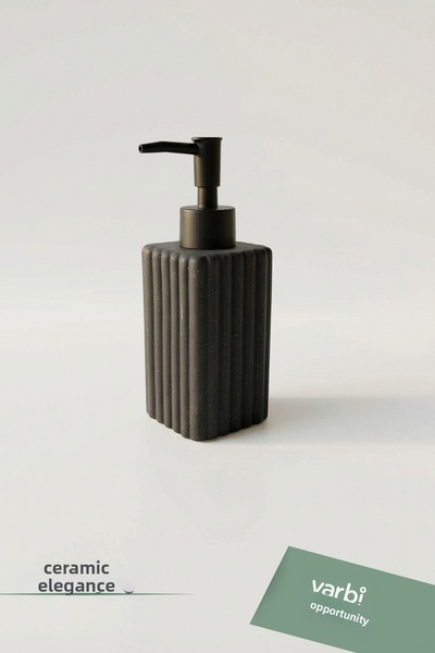 Varbifırsat Modern Patterned Ceramic Soap Dispenser 180 ml
