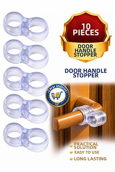 nistabolje 10 bucăți opritoare pentru mânerul ușii, bara de protecție din pla...