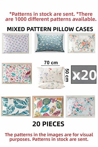 cs ilkim Vie En Cotton Mixed Patterned Pillowcase, Wedding Favor, School Gift...