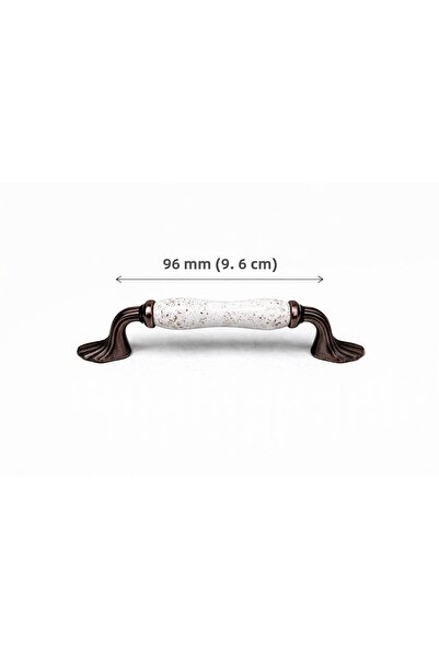 Porcellana Perla 9,6 cm- Mâner din porțelan pentru dulap, sertar, bucătărie, ...