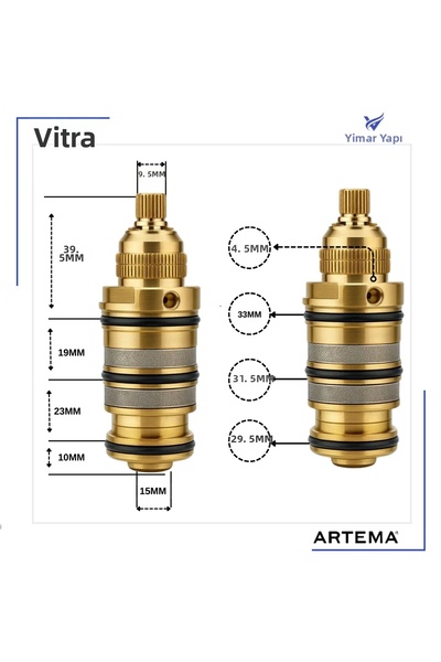 Store Brass Replacement Thermostatic Cartridge for Shower Mixer Valve |   Des...