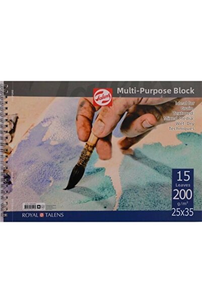 Talens كتلة حلزونية متعددة الأغراض 200 جرام 25 × 35 15 صفحة