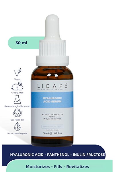 Licape Hyaluronic Acid Panthenol B5 Peptide Serum - Moisturizing, Brightening...