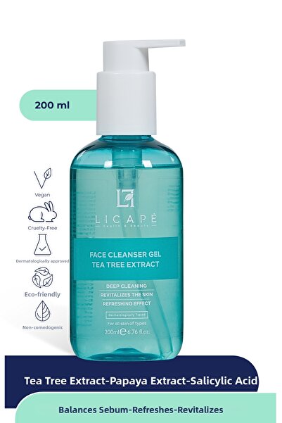 Licape جل منظف للوجه بخلاصة شجرة الشاي 200 مل