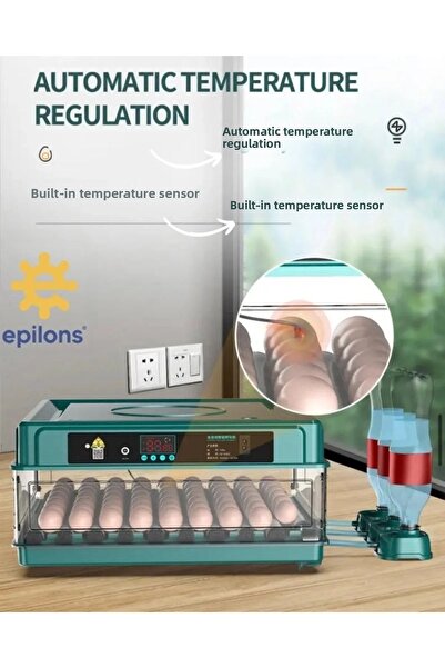 Epilons Professional 130 Egg Capacity Fully Automatic Incubator with Spare Mo...