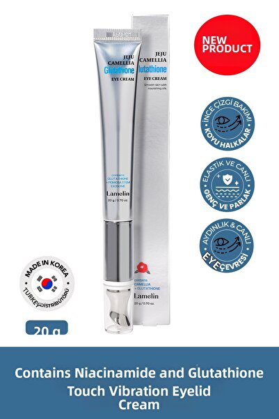 Lamelin Eye Contour Cream with Niacinamide & Glutathione and Touch Vibration ...