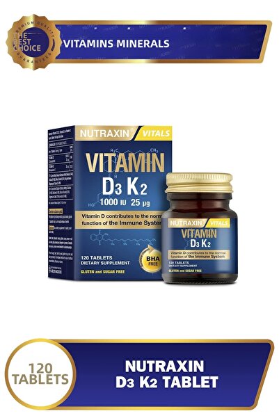 Nutraxin D3K2 120 Tablets