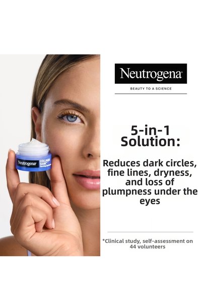Neutrogena كريم الكولاجين بنك المرطب الليلي 50 مل + كريم العين الجل المنشط 15 مل