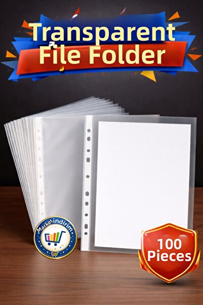 nistabolje 100 bucăți dosar A4 transparent pentru birou și școală