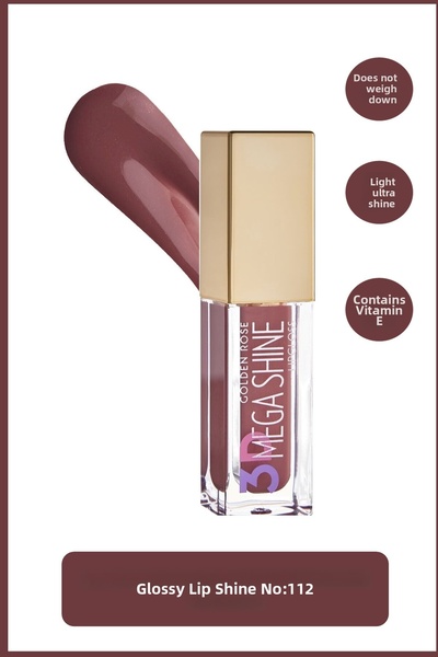 Golden Rose ملمع الشفاه جولدن روز ثري دي ميجا شاين رقم 112