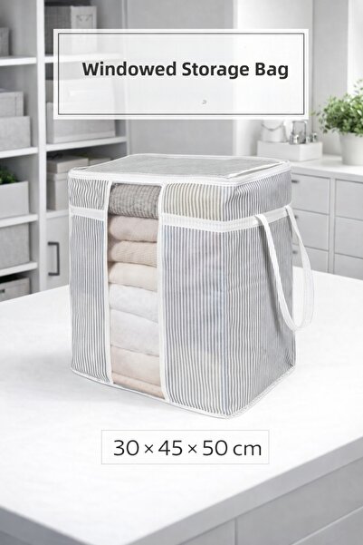 PONÇİK BEBEK Storage Bag with Window Practical and Convenient Transparent Sto...