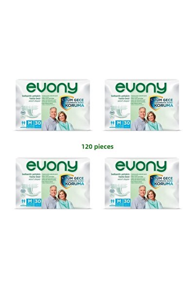 Evony Adult Diapers with Waistband Medium 30 x 4 Pieces