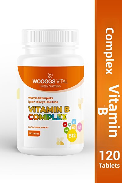 Hotay Nutrition Wooggs Vital مكمل غذائي يحتوي على فيتامين ب المركب 120 قرصًا