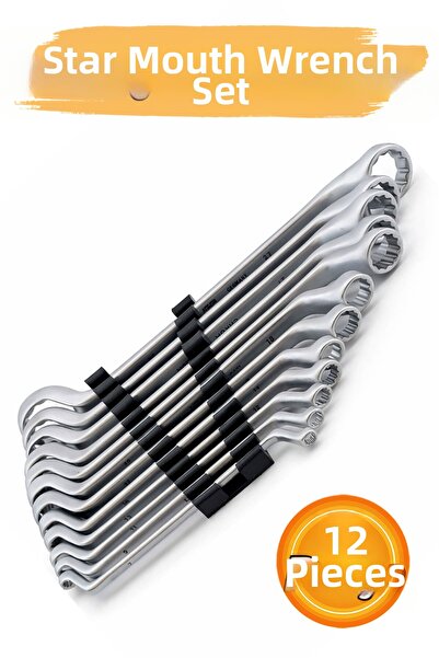 Badem10 Star Mouth Wrench Set 12 Piece Full Set Durable Steel Suitable for Au...