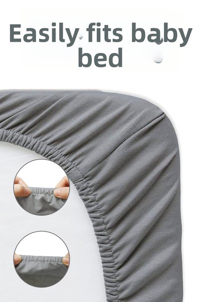 Erko Dört Mevsim 100% Cotton Combed Elastic Baby Sheet |   Breathable Structure, Compatible with Park Beds and Cribs of All Sizes