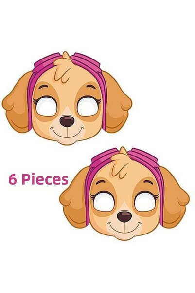 Parti Dükkanım قناع ورقي باو باترول سكاي 6 قطع