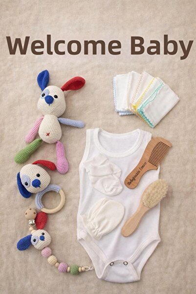 Ayana Cosmetic مجموعة هدايا أميجورومي لحديثي الولادة مكونة من 9 قطع