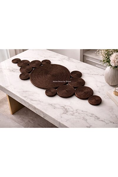 home decors by özlem Decorative Cover Straw Cover Runner Organizer Tablecloth...