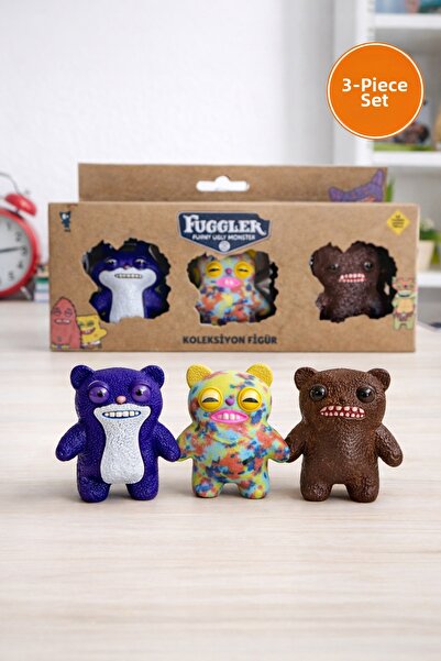 TOYFEST Fuggler Funny Ugly Monster 3-Piece Collectible Figure Set – Colorful ...