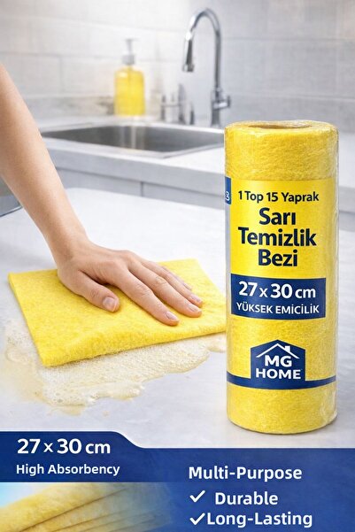 VENON 1 لفة ❤️ 15 ورقة ❤️   مناديل تنظيف سويفتك الصفراء على شكل رول، قماش تنظ...