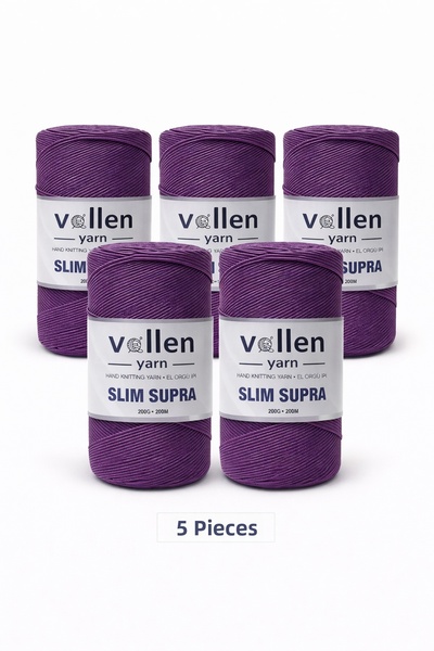 vollen yarn Slim Supra Macrame Ip Cordon Cerat Pase Ip 200gr 200mt Pachet de ...