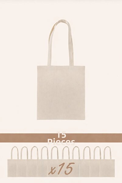 SADEN HOME Geantă din pânză brută, fără imprimeu, 100% bumbac |   35x40 cm | ...