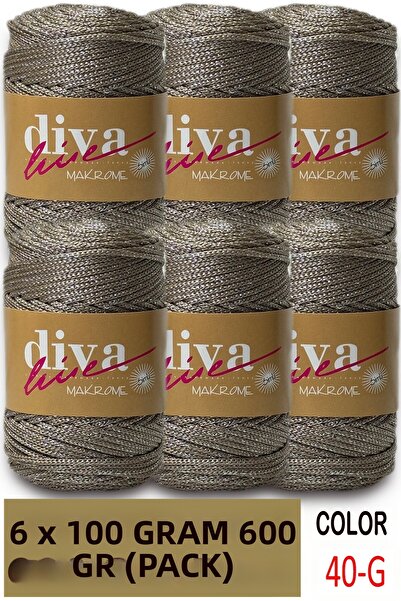 Diva İplik خيط حقيبة مكرامية من البوليستر اللامع مقاس 2.5 مم (عبوة من 6 قطع) ...